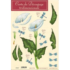 CARTA DA DECOUPAGE TRIDIMENSIONALE  CALLA - DFD17 - STAMPERIA