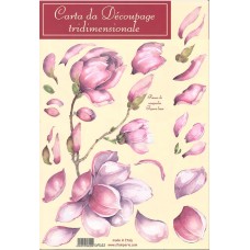 CARTA DA DECOUPAGE TRIDIMENSIONALE RAMO DI MAGNOLIE - DFD22 - STAMPERIA